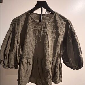 A New Day Olive Blouse